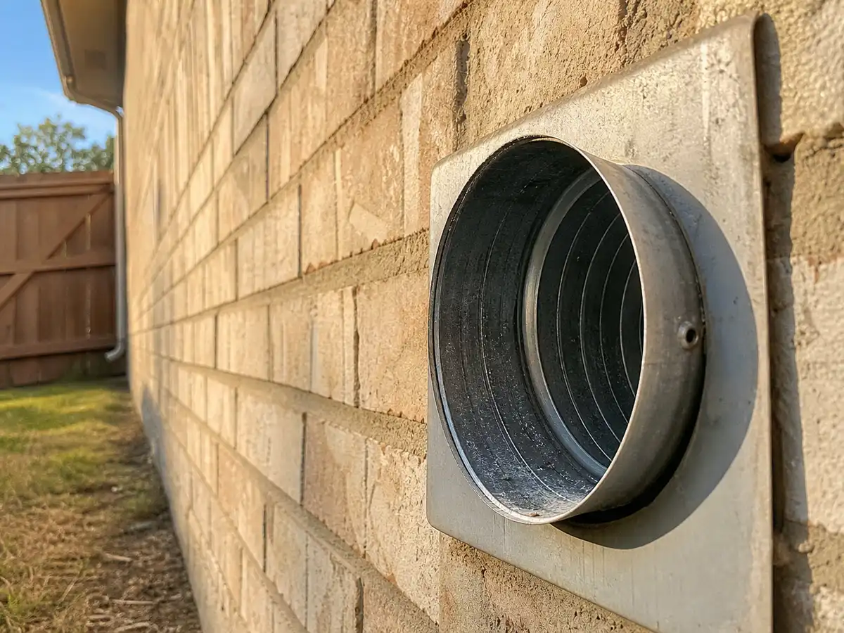Clear dryer vent hood back in service — completed job in Houston, TX